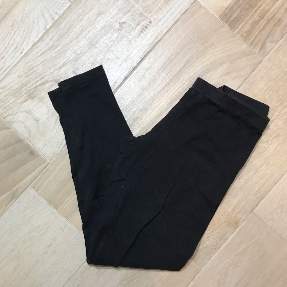 Black long leggings - medium